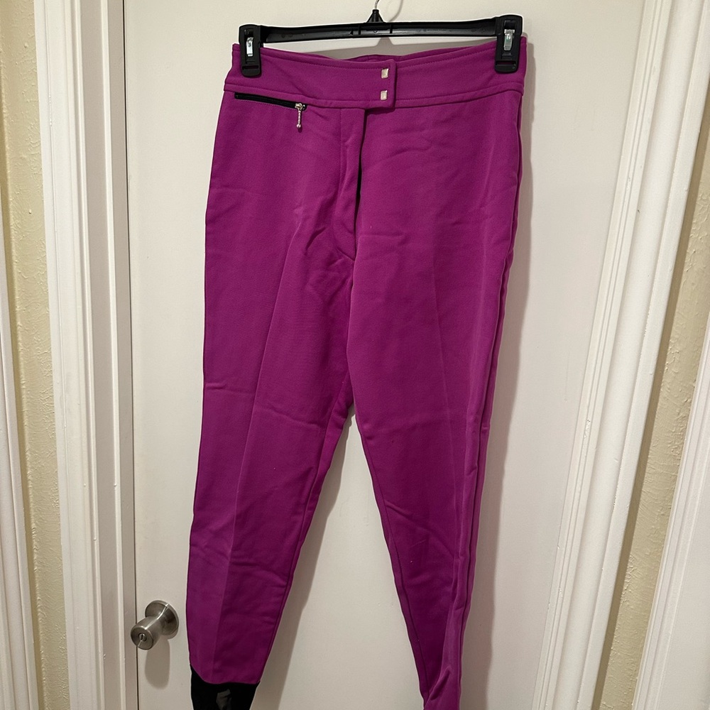 Vintage Downhill Purple Stirrup Ski Pants